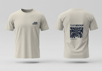 Front and Back T-Shirt Mockup