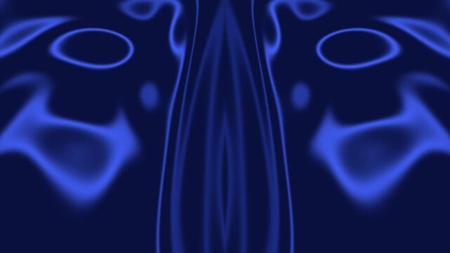 Abstract Blue Light Patterns in Motion.