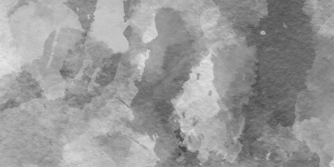Fototapeta premium Black and white old stained grunge grey shades watercolor, Abstract grunge white or grey watercolor painting background, abstract painted white clouds with dark gray grunge
