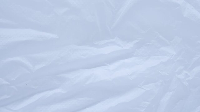 White plastic bag texture background stop motion