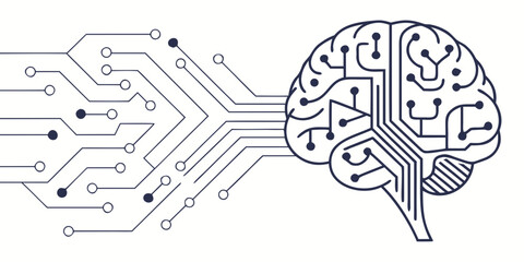 Integration of artificial intelligence and human cognition through circuit pathways