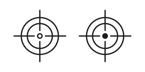 Aim icons for website design and development, app development. EPS10