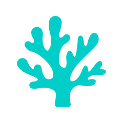 Obraz premium Blue Coral Illustration