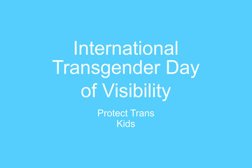 Fototapeta premium International Transgender Day Of Visibility Empowerment Poster