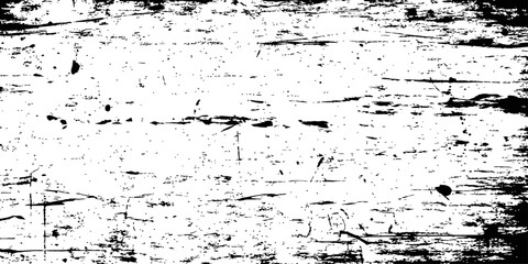Obraz premium High Contrast Black and White Grunge Texture Vector Scratch Overlay Abstract Distressed Surface Background