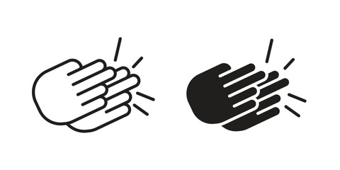 Obraz premium Clap icons for website design and development, app development. EPS10