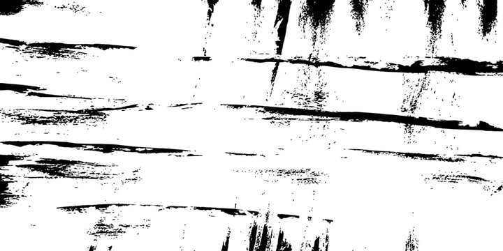 Distressed vector texture background featuring rough horizontal paint brush strokes and grunge elements