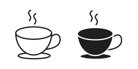 Obraz premium Coffee icons for website design and development, app development. EPS10
