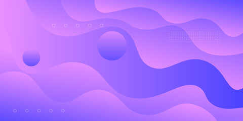 Abstract wavy lines and spheres in a vibrant purple gradient, viewed from directly above, showcasing a dynamic and modern graphic design element © Rion Store