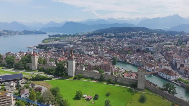 Lucerne city drone