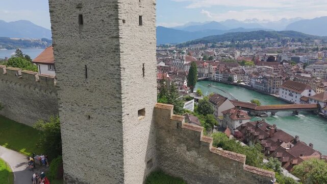 Lucerne city drone