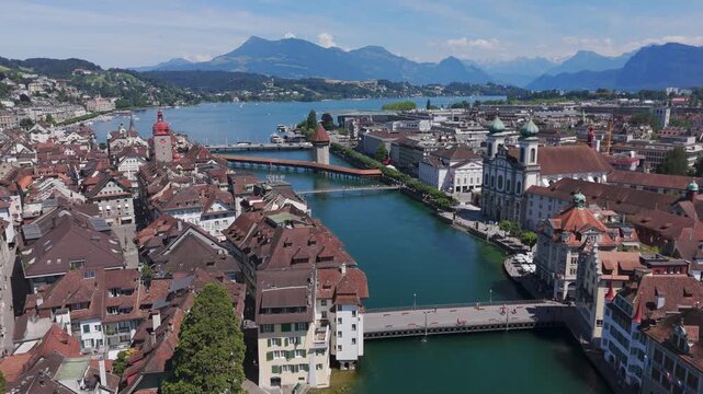 Lucerne city drone