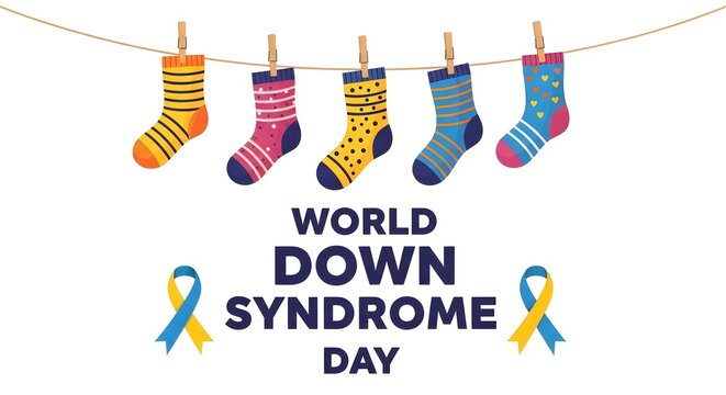 World down syndrome day awareness socks
