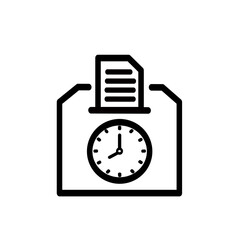 Time card icon. Vector graphic, not Artificial Intelligence, logo illustration. Replaceable vector design.
