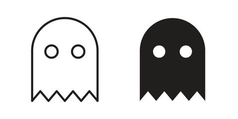 Ghost icons for website design and development, app development. EPS10