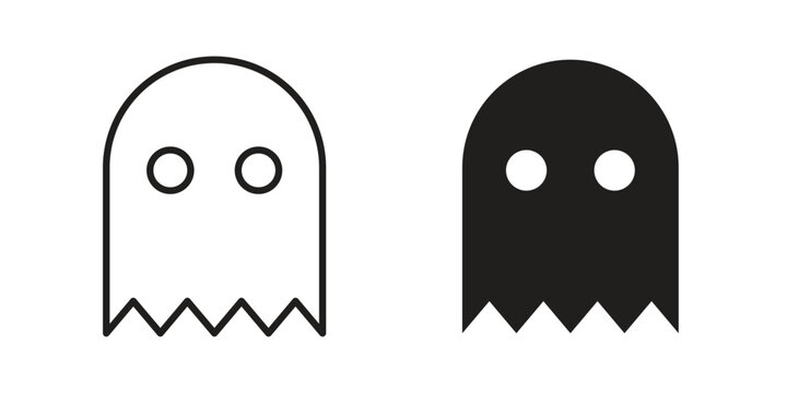 Ghost icons for website design and development, app development. EPS10