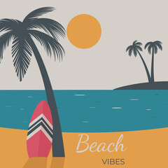 summer vibes illustration