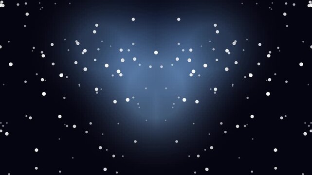 A starry night sky with a bright glowing cloud.