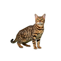 Bengal cat with beautiful markings