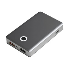 Obraz premium External SSD portable drive isolated on transparent background