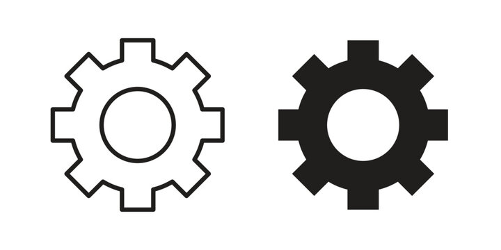 Settings icons for website design and development, app development. EPS10