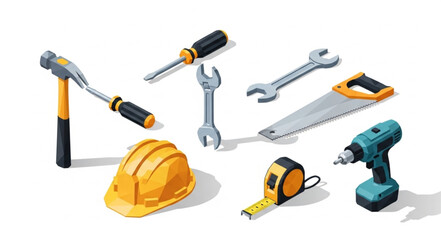 Tools and Equipment for Construction.