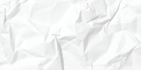 Obraz premium white crumpled paper background. 
