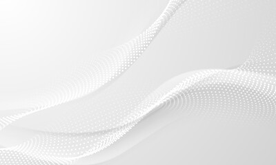 Modern, futuristic background in gray and white. Abstract illustration.