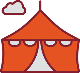 Tent Vector Icon