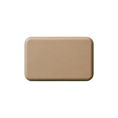 Tan square button with rounded corners