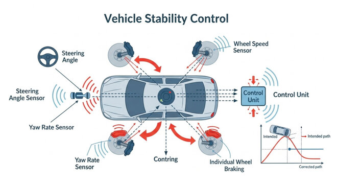 Vehicle Stability Control System Diagram.