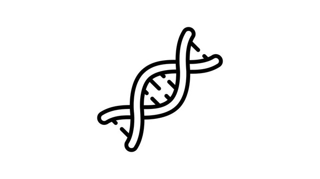 Check out our premium line style animated icon of dna structure