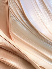 This abstract image showcases smooth, flowing layers of creamy substance, ideal for beauty, skincare, or culinary projects