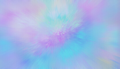 Obraz premium Pastel rainbow radial burst zoom blur gradient abstract background banner poster design