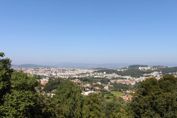 Obraz premium Urban Skyline From Bom Jesus Terrace August 2024 City rooftops