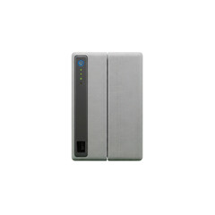 Obraz premium NAS server with power button and LED indicator