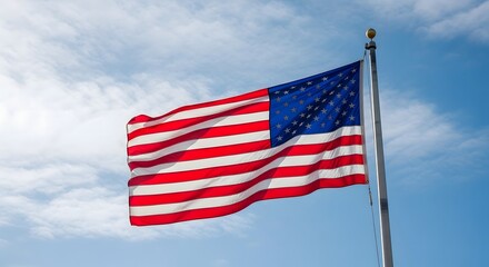 American flag on labor day celebrating workers' rights and freedom