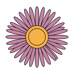simple pink flower illustration