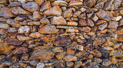 Natural Stone Wall Textured Background Design