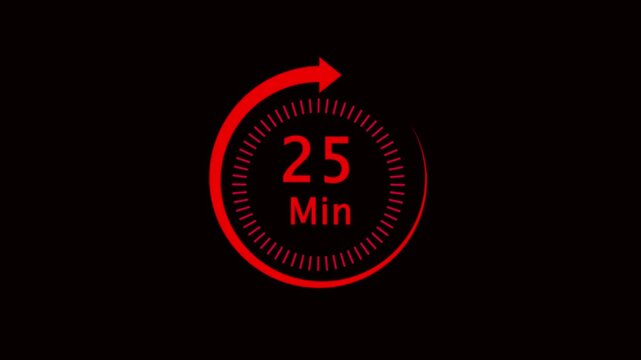 red circular arrow loading icon on dark background