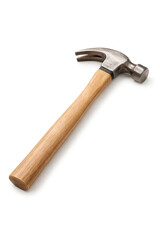 Claw hammer isolated on white background, construction hand tool