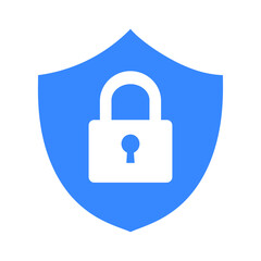 Security Shield with Padlock Icon