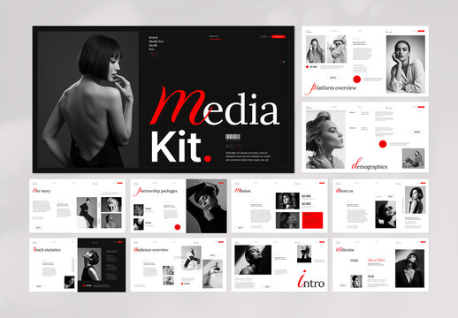 Minimalist Brand Media Kit Presentation Template