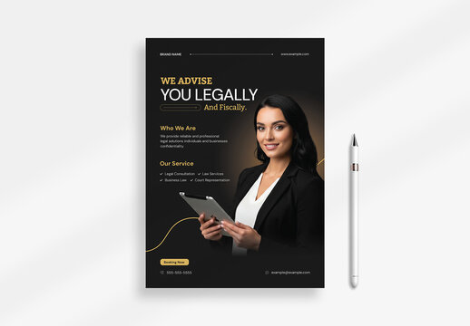 Legal Services Flyer Template