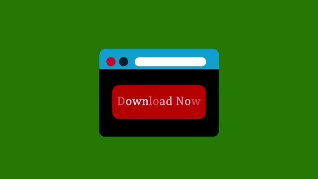 download now button on browser window  graphic resource