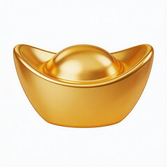 Chinese Gold Ingot for Wealth and Prosperity