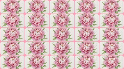 Fototapeta premium Seamless vintage pink floral pattern design with summer leaf ornaments for elegant nature wallpaper and textile illustration backdrop