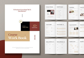 Course Workbook Design Template Layout