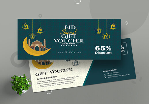 Eid Special Gift Voucher Design
