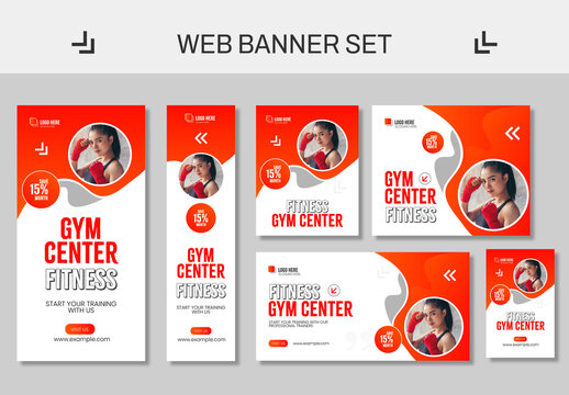 Gym Web Banner Design